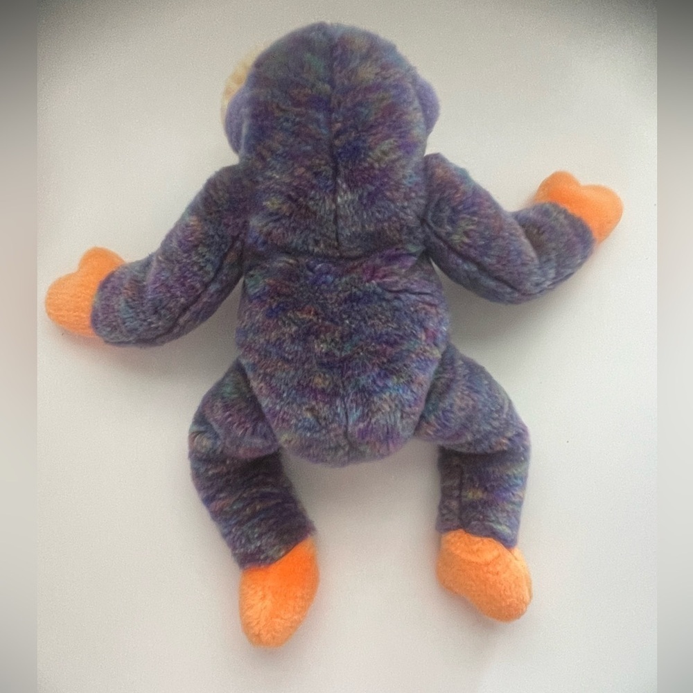 14โ Ty Orangutan Beanie Buddy /Purple Orange Yellow in Colour - Picture 4 of 8